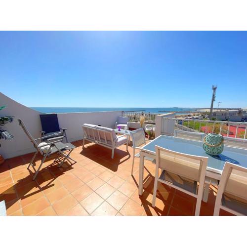 T3 dernier étage avec grande terrasse, parking et WIFI à Sète - FR-1-338-506