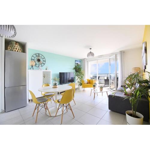 T3 Panoramic view Toulouse, near Chu Rangueil, 2 chambres, tout équipé, neuf