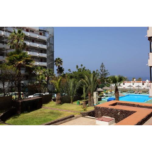 TENERIFE Olympia Apart Hotel-Playa de las Americas. Balcony, sea view & pool