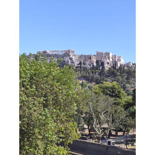 Thiseio Acropolis and Temple of Hephaestus View
