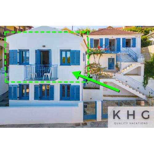 Three properties Art House, Top floor open plan studio, Open plan Art studio with front yard in Fiskardo
