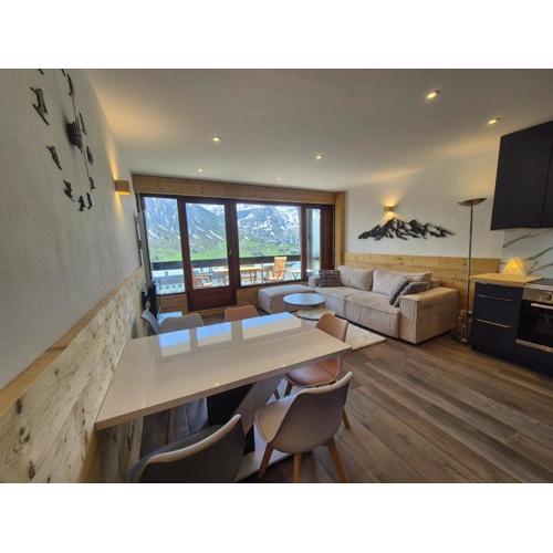 Tignes: Beau 2 Pièces Cabine, 4 Pers, Face aux Pistes, Balcon, WIFI - FR-1-502-598