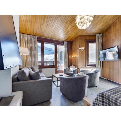 Tignes Val Claret : Duplex 4 pièces pour 8 personnes avec Wifi et balcon - FR-1-641-109