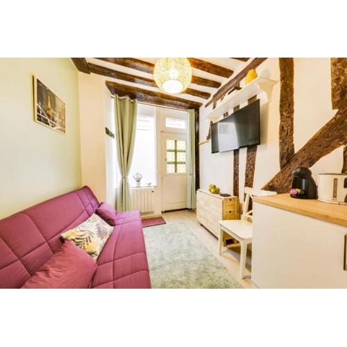 Tiny boutique Apt Central Mouffetard Area