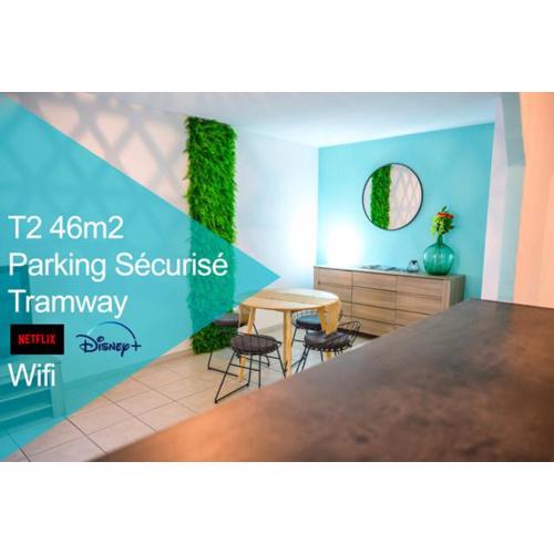 TOULOUSE premium appartement Parking Tramway Wifi Charmant
