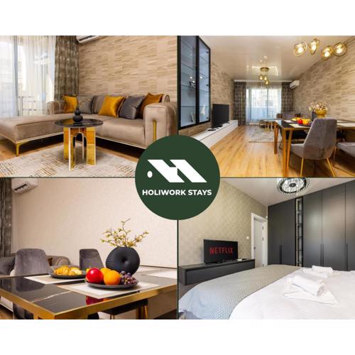 Two-Bedroom Apartments with Free Parking and 6min to Center