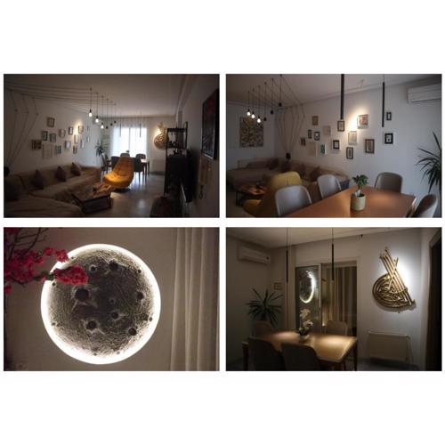 Un logement artistique, chic et contemporain