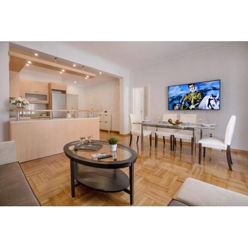 Upscale Luxury Athens Renovated Dream Home in One of the most Favorable Locations by National Gardens, Zoo & Hellenic Parliament in Syntagma and Stylish Exquisite Kolonaki neighborhood