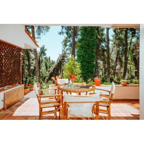 Vacation home with large garden in Sani\