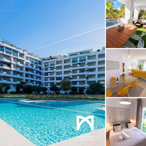 VACATION MARBELLA I Contemporary Central Apartment, Swimming-pool, 24-7 Security, a minute from the Marina, The Sea and Luxury Shopping