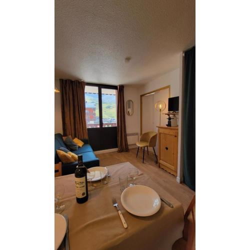 Val Claret-Ski aux pieds, 4 pers, 1 chambre, Balcon Sud