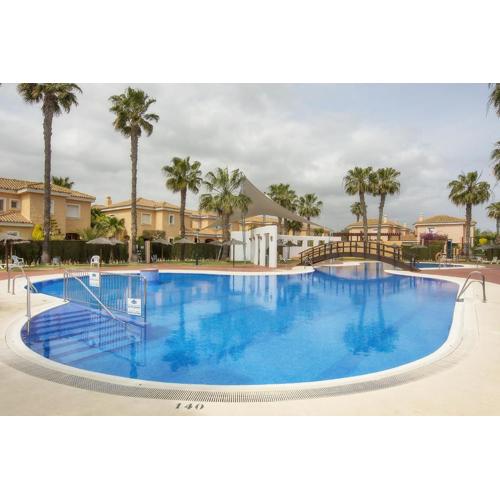 Vera Playa Chalet Adosado Jardín Piscina Parking