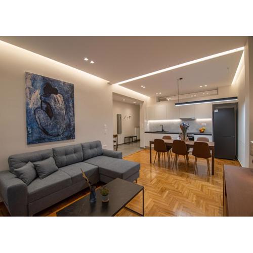 Vibrant Pagrati 2-BD Retreat with Elegant-Modern style
