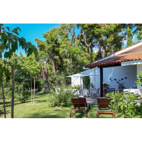 Villa Aurora in Sani with garden and pool