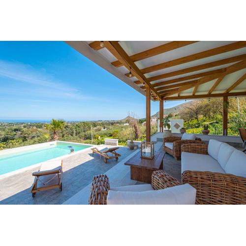 Villa Bellacosa con Piscina Privata vista mare