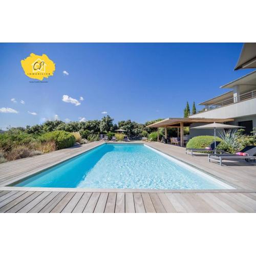 Villa d’exception 4 chambres, piscine, vue mer
