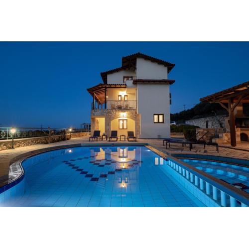 Villa Eleftheria private pool/garden/view/3bdrms/3.5bthrms