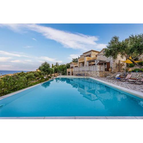 Villa Ionia with pool and sea view