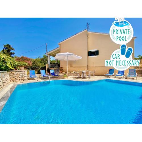 Villa Olga Kassiopi with private pool by DadoVillas