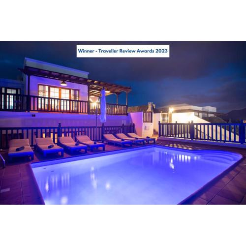 Villa Vista Rey - 6 Bedroom - Heated Pool - Amazing Views - Pool Table - Vista Lobos - Playa Blanca