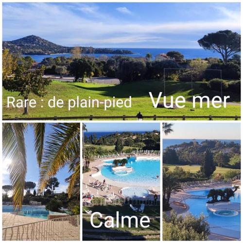 Village Vacances CAP ESTEREL , AGAY , T2 climatisé vue mer panoramique - accès de plain-pied au calme rare sur le site - Piscines et parking couvert inclus