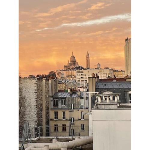 Vue sur le Sacré Cœur Montmartre