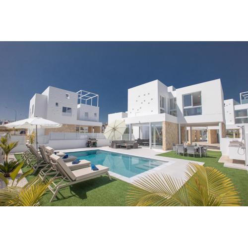 Walk to Protaras Center & Beach- Your Dream Escape, Blue Island Villa