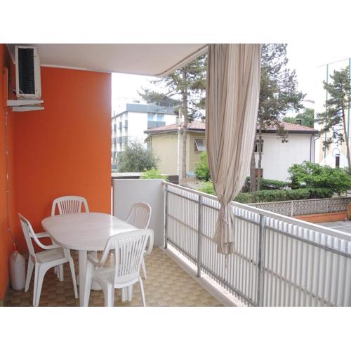 Warm two-room flat with terrace near the beach