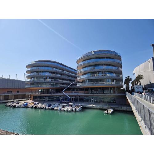 Waterfront apartment with terrace
