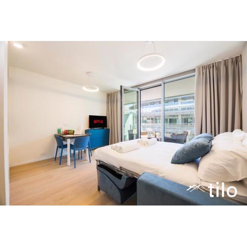 Waterfront Luxury Studio, FREE Parking, AC, NETFLIX & WIFI By Tilo Lux