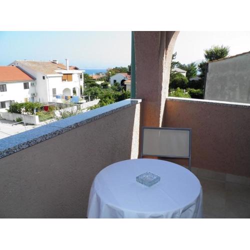 Wohnung in Baška mit Eigenem Balkon und Meerblick