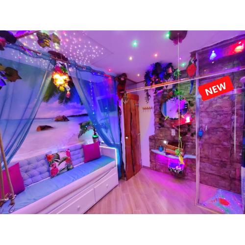 Wonder Room Paraiso Magico Habitacion a 2 min de la playa