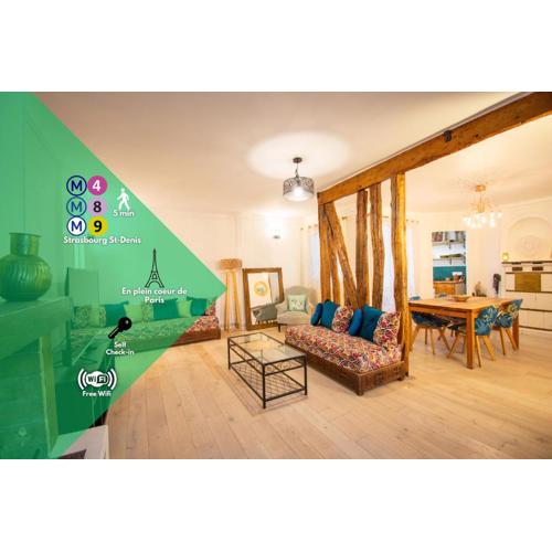 Wonderful typical Paris flat 3 bedrooms / 6 pax