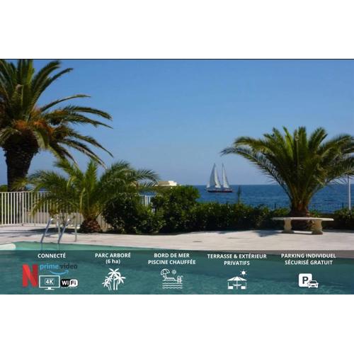 YŪGEN PALLADIO - Fully renovated Studio on a prime location, Direct Beach Access, Heated Pool, Private terrace & patio, Private Parking lot