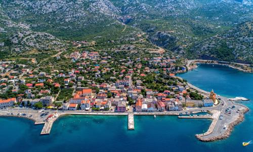 Chorvatsko: Letovisko Karlobag jen 400 m od pláže v Magdalena Apartments pro 4 či 6 osob + gril k zapůjčení