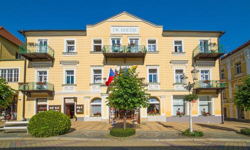 Františkovy Lázně: Spa Hotel Goethe *** s polopenzí, infrasaunou neomezeně a procedurami + hudební večery