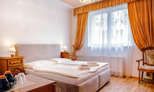 Karlovy Vary u Sadové kolonády a blízko historických památek ve stylovém Hotelu Praga se snídaní formou bufetu