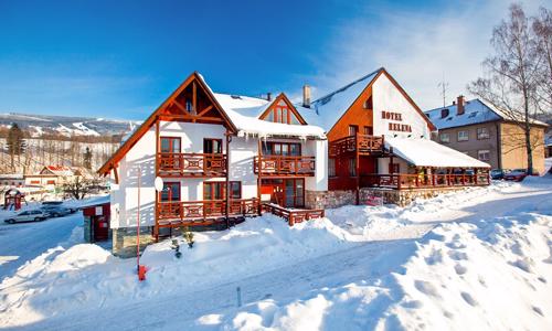 Rokytnice nad Jizerou jen 600 m od sjezdovky: Hotel Helena *** s polopenzí, saunou a vyžitím + sleva na skipas