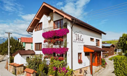 Vysoké Tatry nedaleko Kežmaroku v Penzionu VeLa s polopenzí a privátním vstupem do wellness (vířivka, sauna)