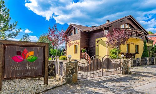 Vysoké Tatry: Poprad ve Vile Mery *** s polopenzí, wellness (3 sauny) a dětským hřištěm + slevy na atrakce